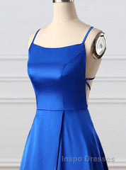 A-Line Evening Prom Dress Side Split Evening Prom Dress