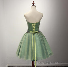 Cute Sweetheart Neck A-Line Classy Homecoming Dress