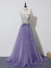 Green Tulle Lace Long Evening Prom Dress, Green Tulle Evening Prom Dress, 3