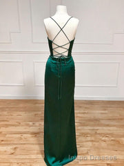 Spaghetti Straps Lilac Evening Party Dresses, Popular Silk Satin Prom Dresses, High Quality Bridesmaid Dresses