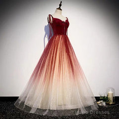 Fairytale Red Gradient Prom Dress