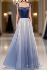 Spaghetti Straps Lace Up Floor Length Modest Evening Prom Dress Party Evening Prom Dress