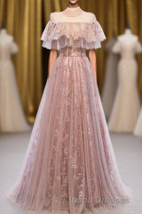 Elegant High Neck Vintage Long Lace Up Evening Prom Dress Flowy Party Gowns