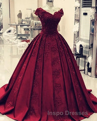 ball gown satin  lace v neck Evening Prom Dress