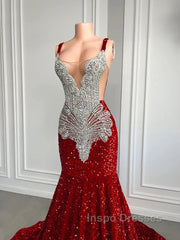 Gorgeous Long Dress Luxury Black Girls Evening Prom Party Formal Gowns