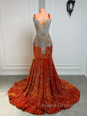 Gorgeous Long Dress Luxury Black Girls Evening Prom Party Formal Gowns