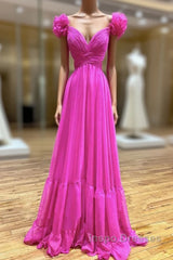 A-Line Backless Long Evening Prom Dress, Red Long Evening Dress