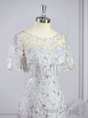 A-Line/Princess Bateau Floor-Length Tulle Mother of the Bride Dress With Ruffles