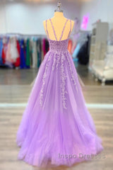 A-Line Evening Prom Dress Maxi Dress Formal Court Train Sleeveless Spaghetti Strap Stretch Chiffon With Appliques Shouder Flower