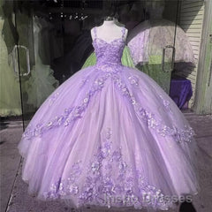 Ball Gown Sweet 16 Dress Princess Quinceanera Dress Lace Appliques Sweet 15 Party Evening Prom Ball Gowns
