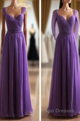 Cap Sleeves Backless Chiffon Evening Prom Dress Bridesmaid Dress
