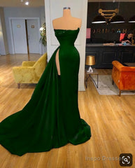 Green Long Prom Dress, Formal Dress