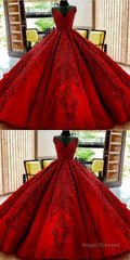 Gorgeous Royal Blue Appliques Beads Quinceanera Dresses, Formal Ball Gown Prom Dress