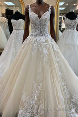 Champagne tulle lace long Evening Prom Dress, champagne evening Dress