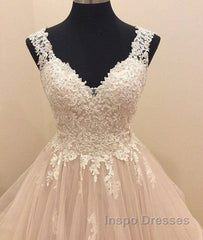 Custom Made Tulle Lace Long Evening Prom Gown, Lace Evning Dress