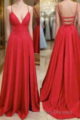 Red Simple Long Evening Prom Dress,Popular Evening Prom Dress,Fashion Winter Formal Dress