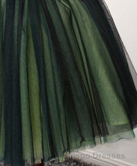 Stylish Tulle Lace Short Evening Prom Dress, Cute Evening Prom Dress