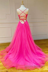 Hot Pink Evening Prom Dress Long  Formal Dress, Evening Dress, Dance Dress