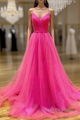 Hot Pink Evening Prom Dress Long  Formal Dress, Evening Dress, Dance Dress