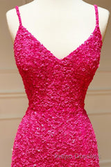 Mermaid Yellow Sequins Long Evening Prom Dress with Slit