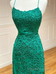 Long Mermaid Strapless Tulle Open Back Lace Formal Evening Prom Dress