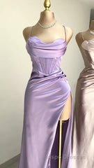 Mermaid Sweetheart Neck Lavender Long Evening Prom Dress,Formal Evening Prom Dress
