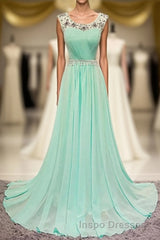 Simple Chiffon Long Cheap Modest For Teens Elegant Evening Prom Dress
