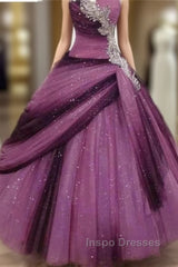Beautiful Strapless Gorgeous Sequin Shiny Sparkly For Teens Evening Prom Dress