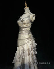 Retro Mermaid Long Evening Prom Dress New Long Evening Gowns