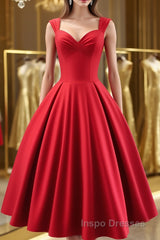 Simple Short Red Evening Prom Dress, Short Red Homecoming Dress, Formal Dress