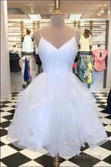Sparkling Red Homecoming Dress with Straps
