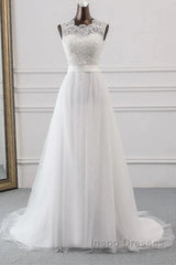 Sweetheart Lace Up Sleeveless Long Wedding Dress