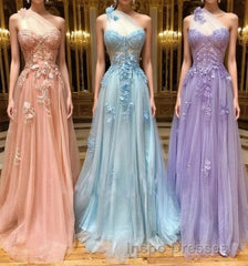 Unique sweetheart neck tulle lace long Evening Prom Dress A line evening Dress