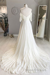 White sweetheart chiffon long Evening Prom Dress white formal Dress