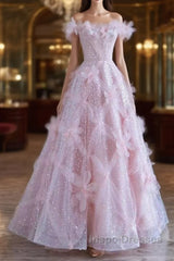 Women High Feeling Pink Fairy Evening Prom Dress Long Party Dress